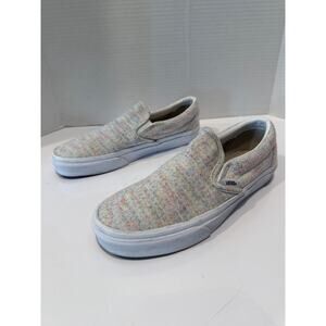 Vans Off The‎ Wall Multicolored Casual Slip On Loafer Sneaker Shoes Sz 8.5